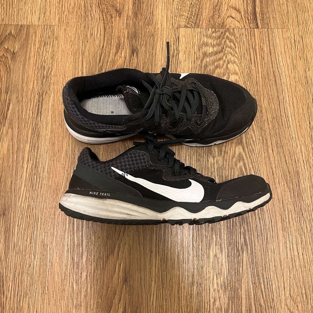Nike Black and White Trail Sneakers